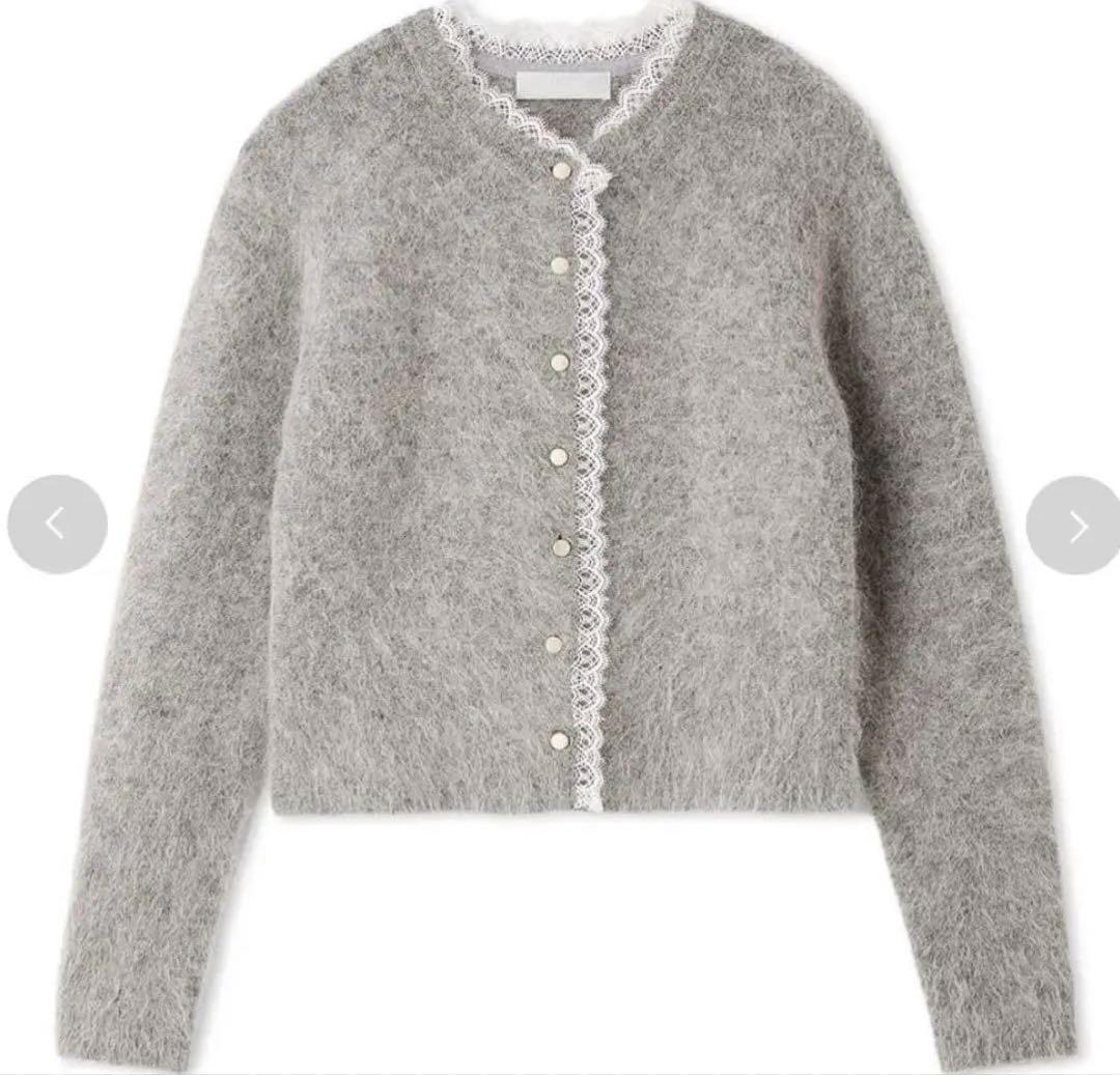 CELFORD セルフォード レーストリミングニットカーディガン