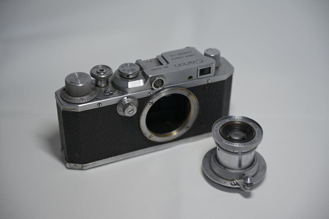 Nikon NIKKOR-Q.C 5cm F3.5+おまけCanon SII