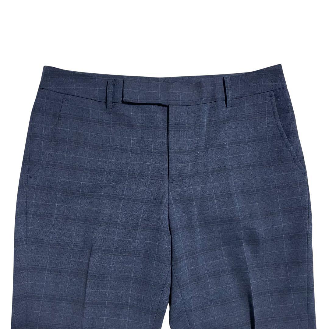 【美品】スーツカンパニー ノーカラージャケット パンツスーツ セットアップ ML