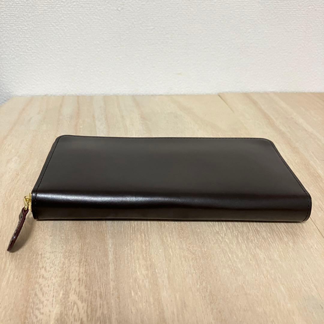 訳あり極美品✨GANZO✨ガンゾ✨ブライドル✨ラウンドZIP✨長財布✨ブラウン