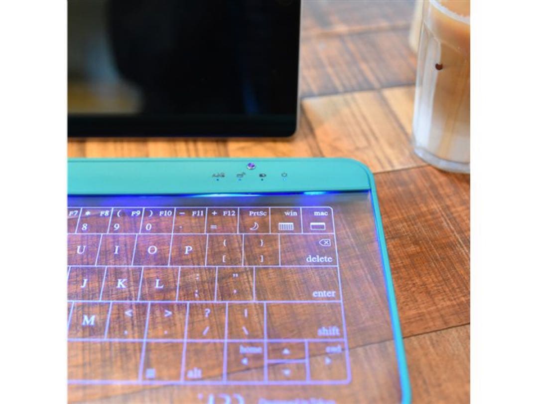 ガラスキーボード　Q-gadget　KB02　BG　Bluetooth対応