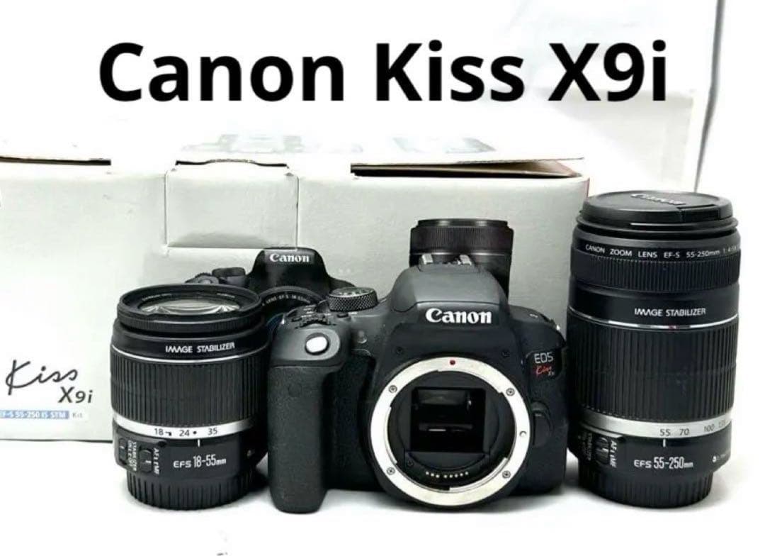 卒業入学フルセット♪Canon EOS kiss X9iダブルズームレンズキット