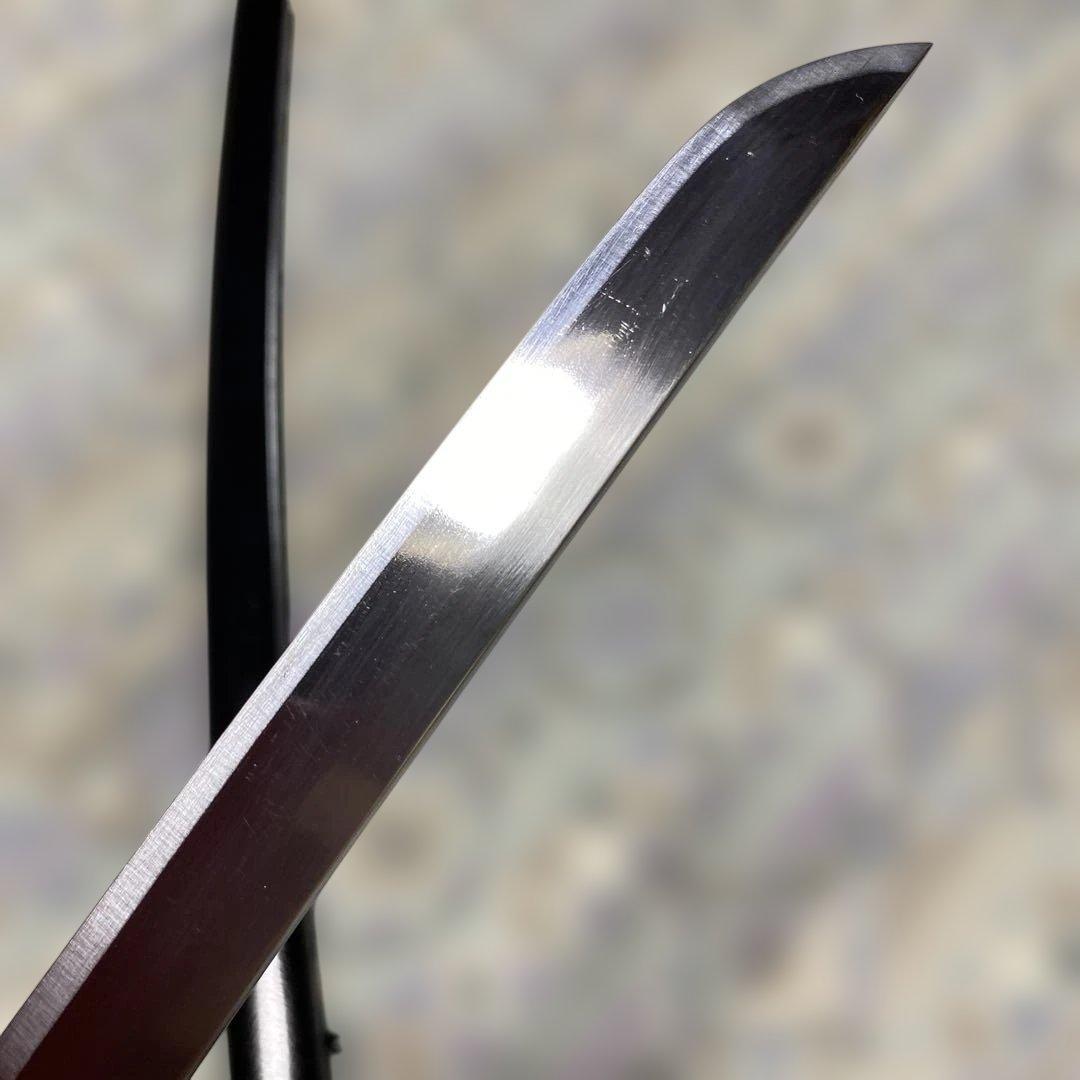 上級模造刀 黒柄 雲龍金縁楕円鍔