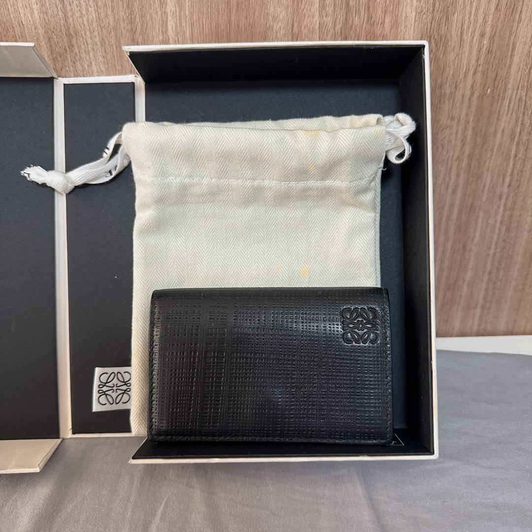 【銀座店で購入 匿名配送】LOEWE アナグラムビジネスカードホルダー ロエベ