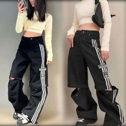 完売★2way★adidas★アディブレイク デニム 2-IN-1 パンツ★24