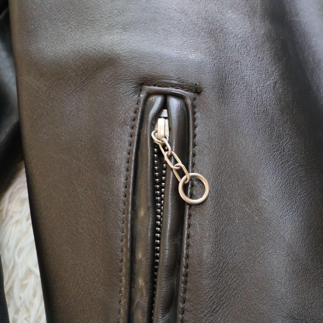 ショット　シングルライダースジャケット　38サイズ　ブラック