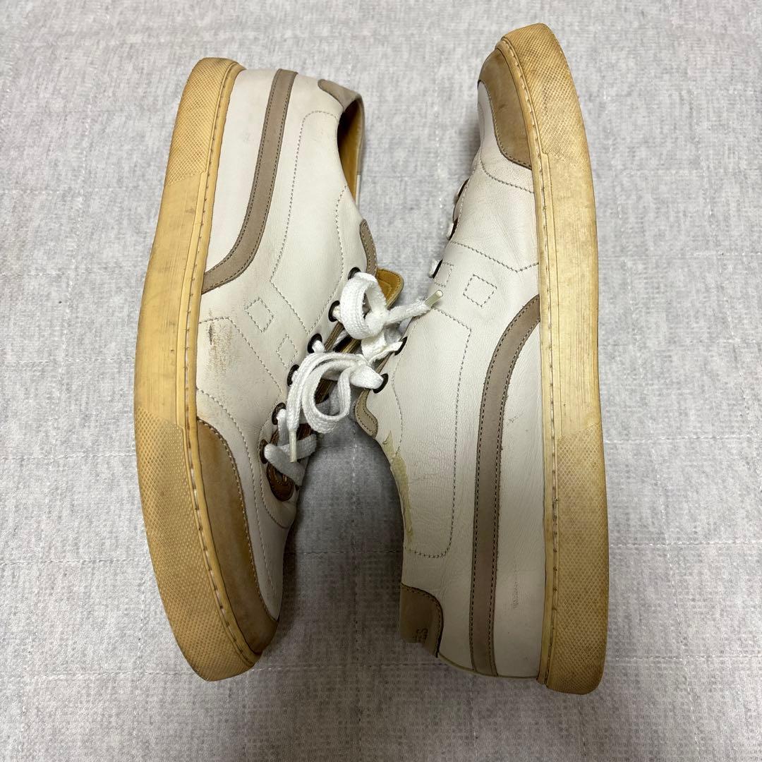 HERMES エルメス スニーカー レザー　ホワイト 42