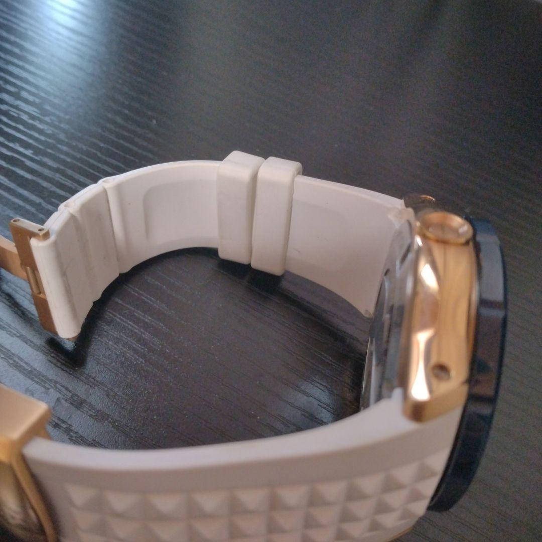 【希少100本】EDOXクロノオフショア 白ラバー×ゴールド×ブルー