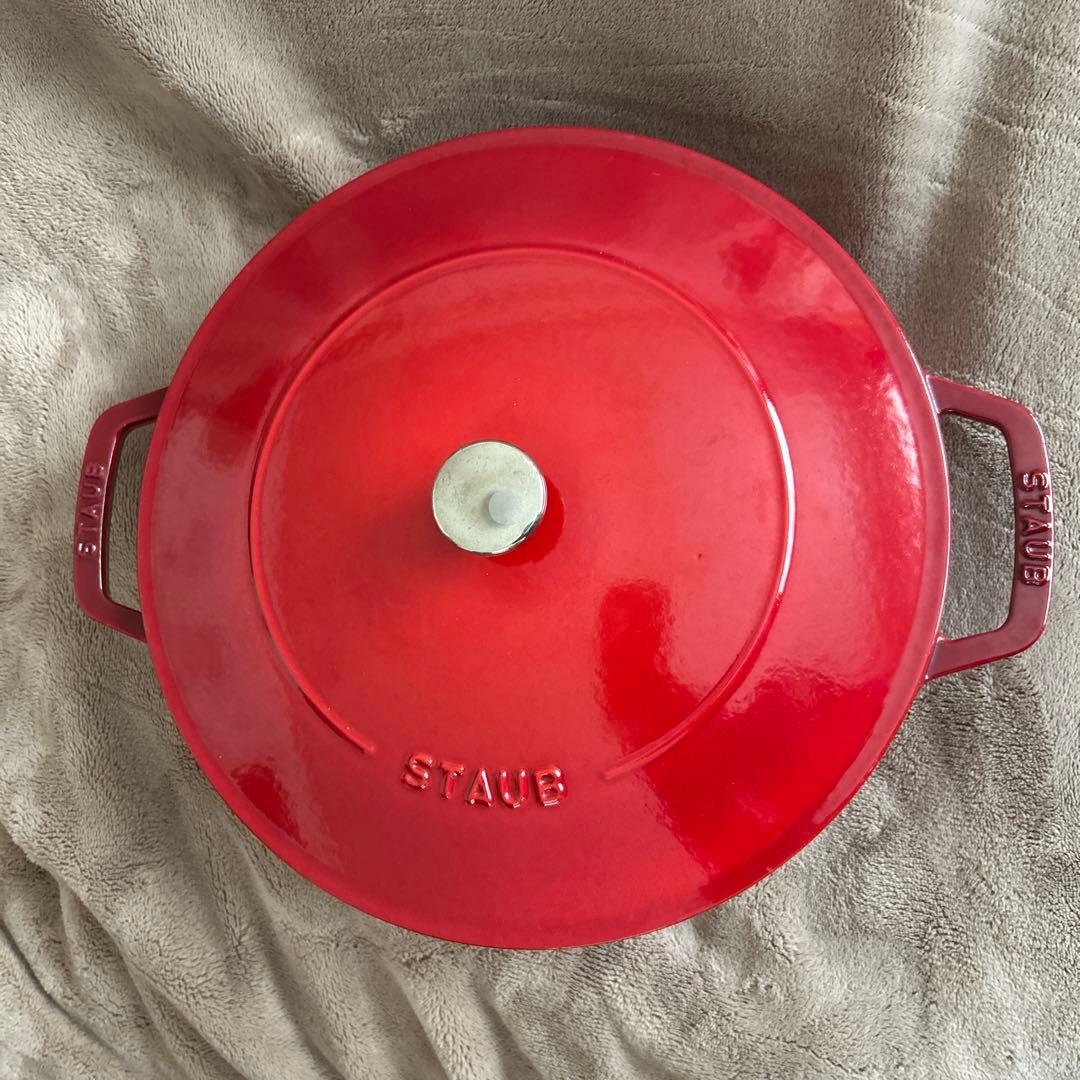 【STAUB】ストウブ ブレイザー・ソテーパン 28cm チェリー