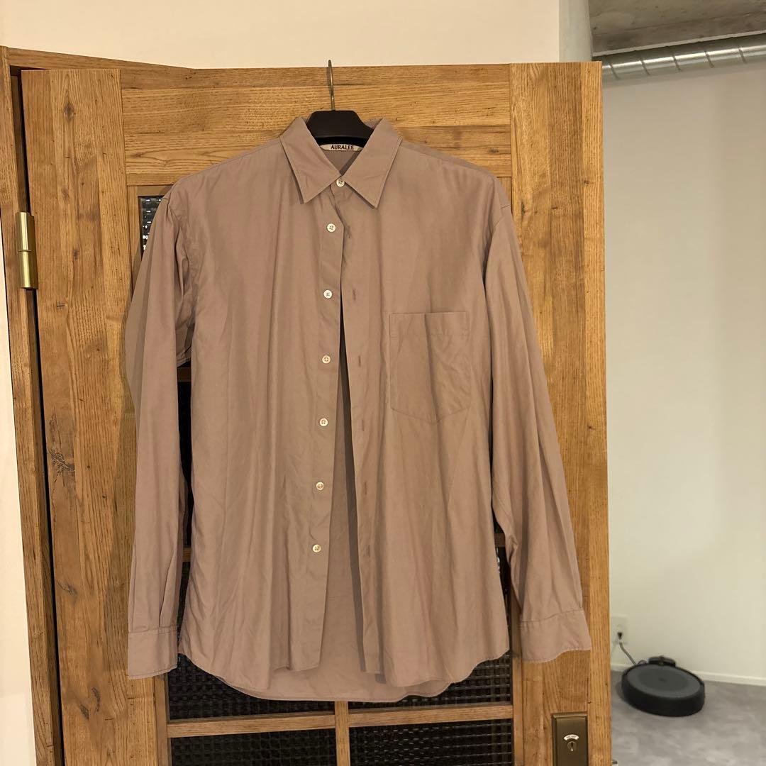 AURALEE ベージュ 長袖シャツ