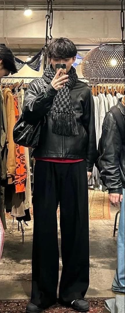 【着画あり】GAP 黒 レザージャケット