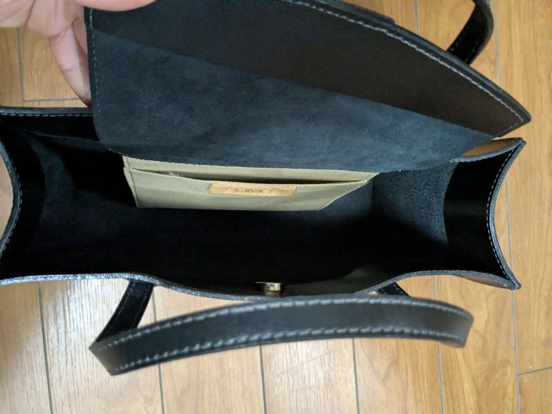 未使用級 SOMES SADDLE ソメスサドル ハンドバッグ ミニバッグ 黒