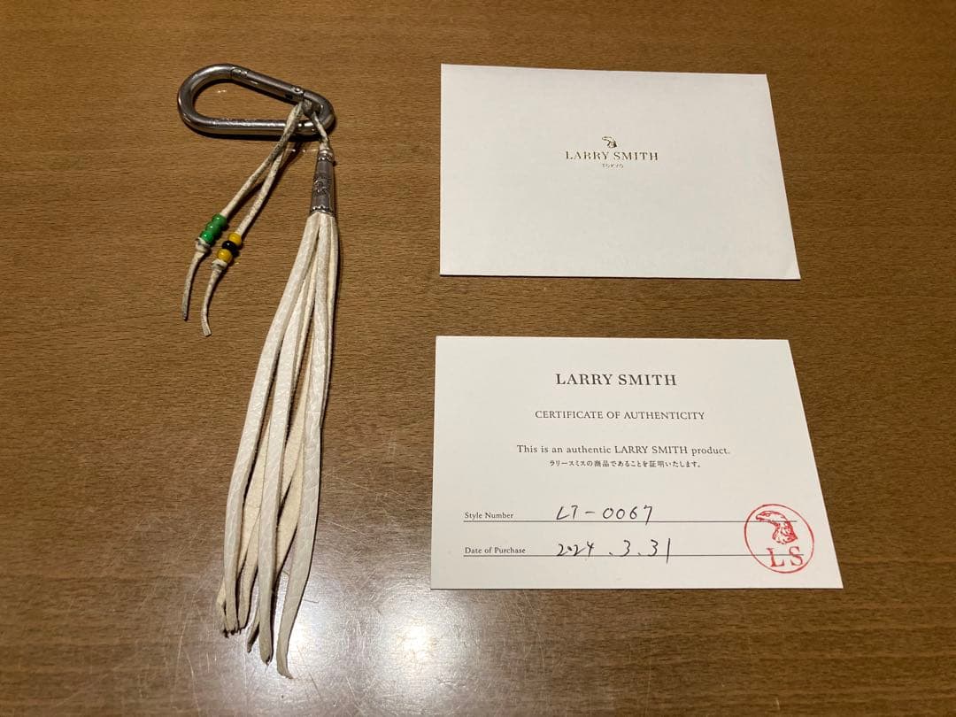 ラリースミス　レザーフリンジ　シルバーパーツ