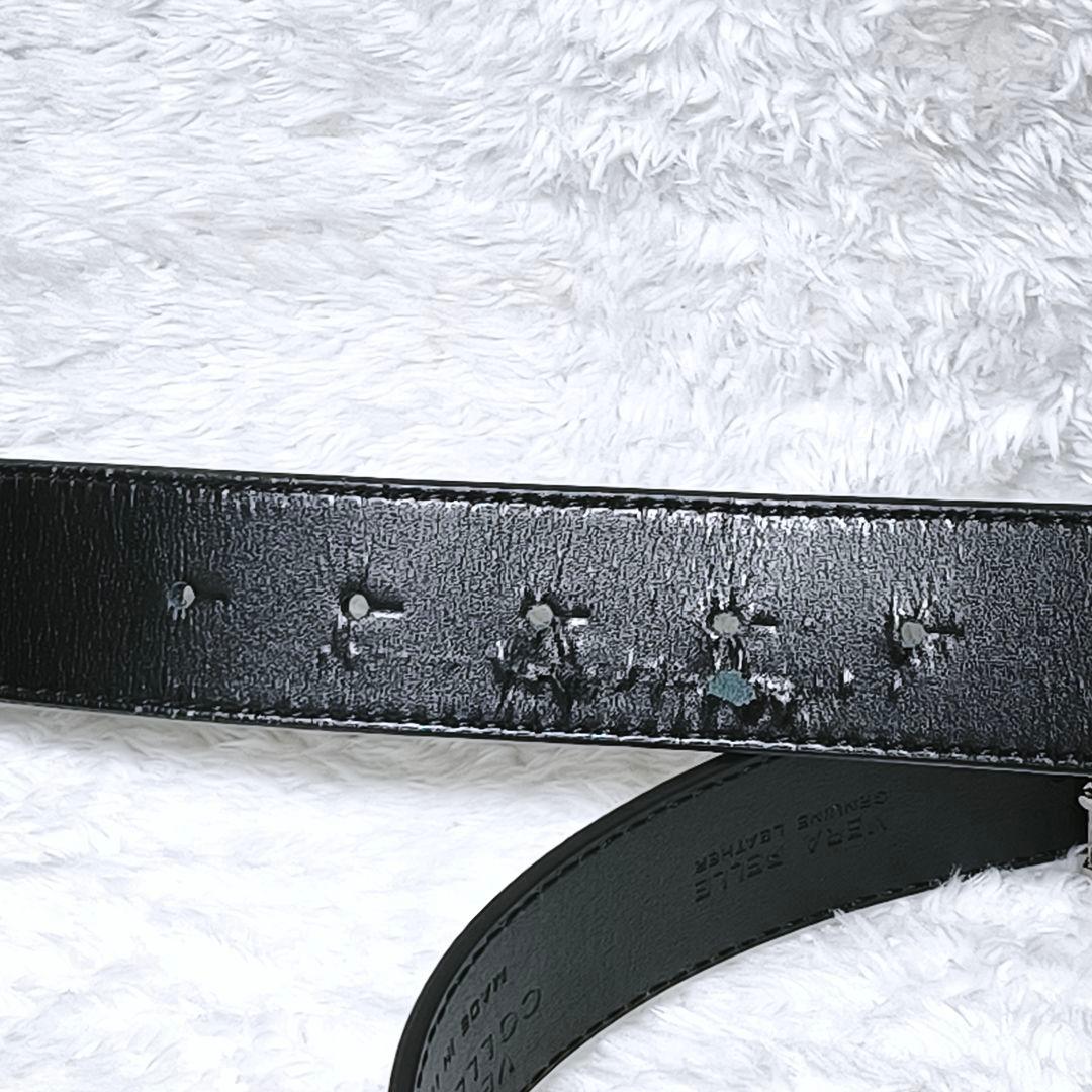 VERSACE メデューサバックル ベルト シルバー レザー 本革