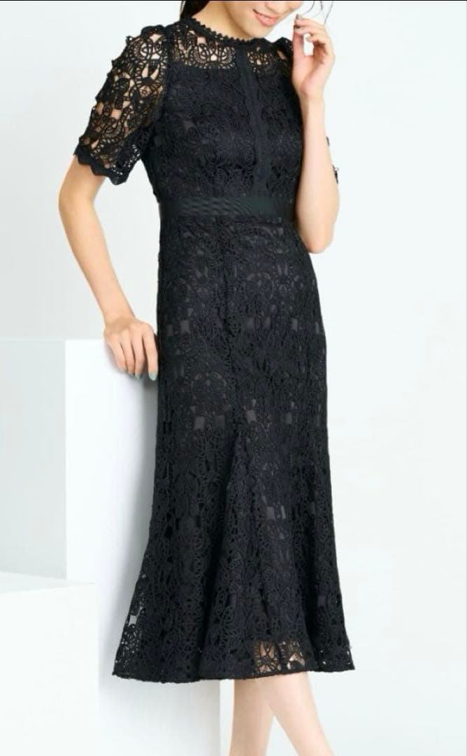 セルフォード レースマーメイドワンピース ブラック36サイズ
