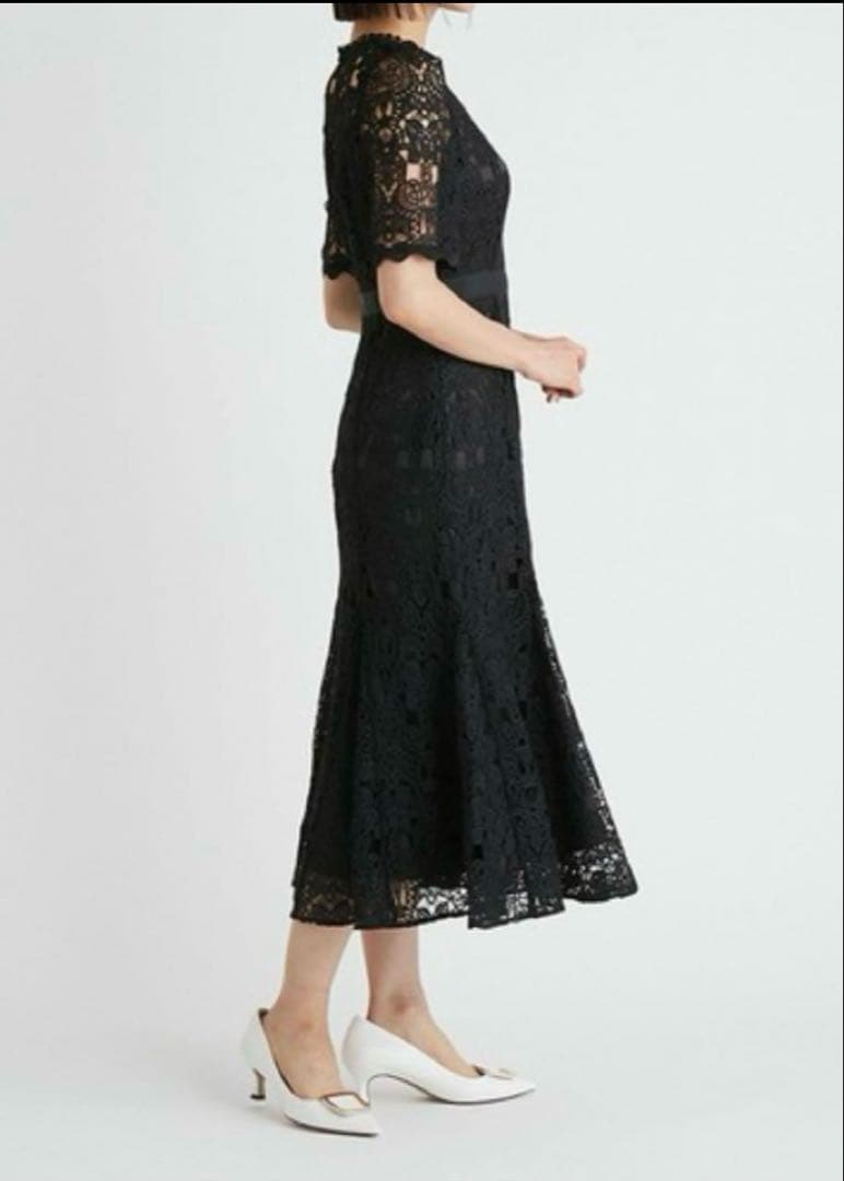 セルフォード レースマーメイドワンピース ブラック36サイズ
