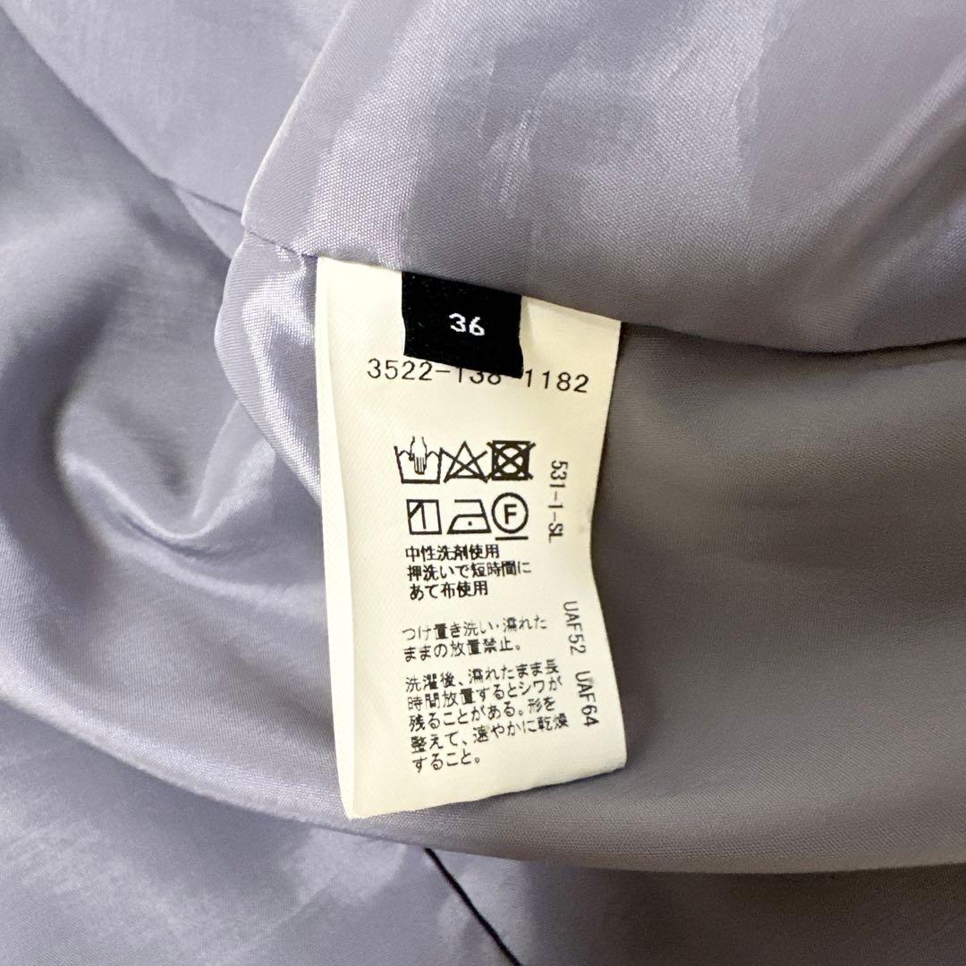 グリーンレーベルリラクシング パンツスーツ　ネイビー　36ノーカラー セット