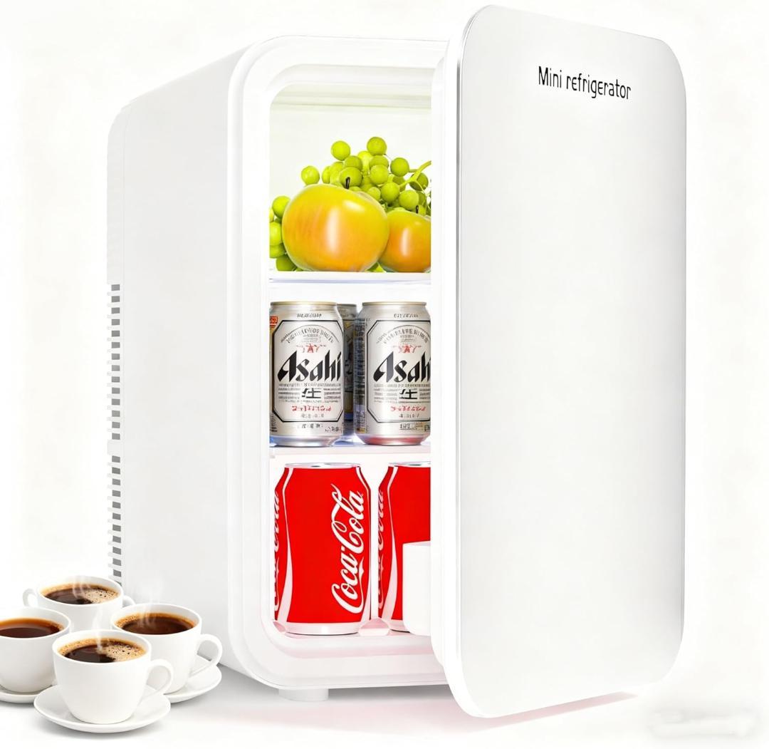 70【新品】ミニ冷蔵庫 10L　ホワイト　保冷　保温　小型　冷蔵庫　省エネ