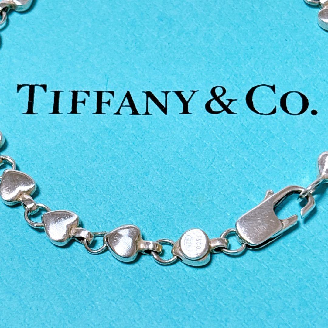 【美品】19cm ティファニー パフハート ブレスレット シルバー925