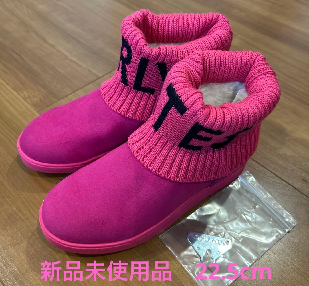 パーリーゲイツ ゴルフシューズ ヌバック×リブニット 22.5cm 新品未使用品