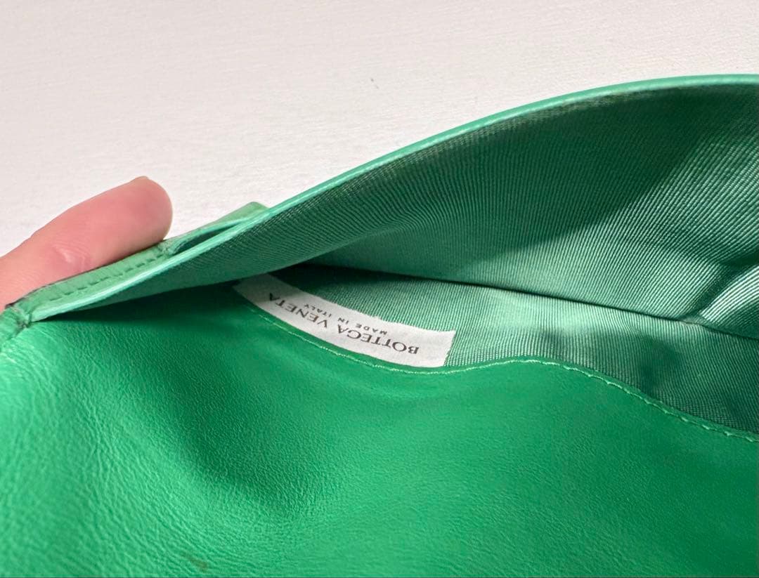 BOTTEGA VENETA バイカラー 長財布 ボッテガグリーン