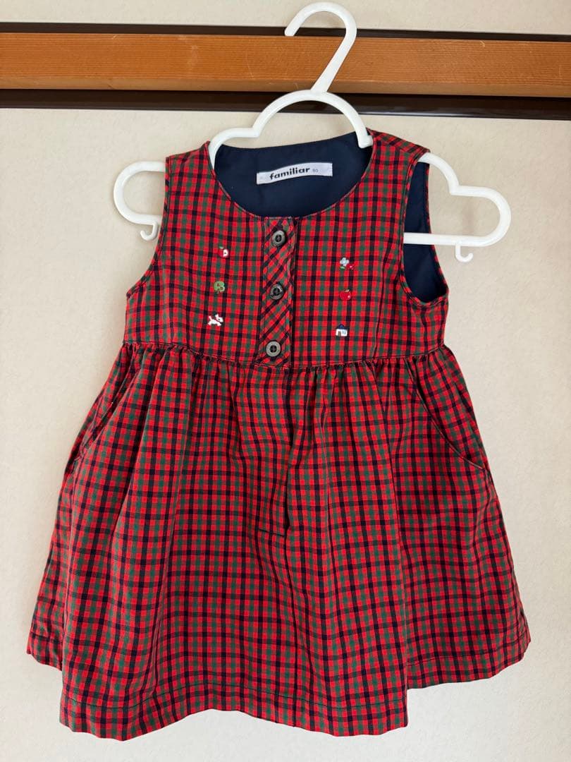 familiar ノースリーブワンピース 80 ファミリア