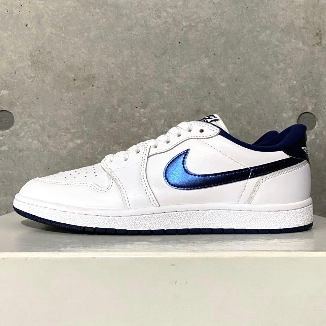 【美品】AIR JORDAN 1 LOW 85 メタリックネイビー US10.5