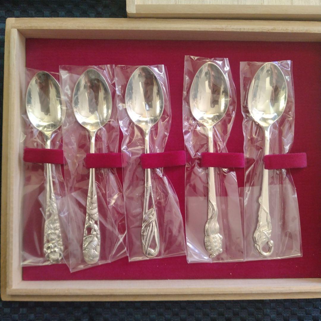 上田銀器 シルバー925 銀製スプーン 5本セット