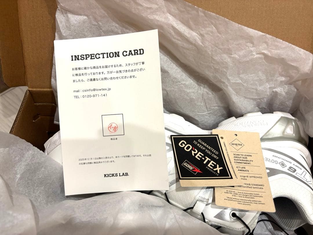 【SALOMON/サロモン】XT-6 GORE-TEX White/Silver