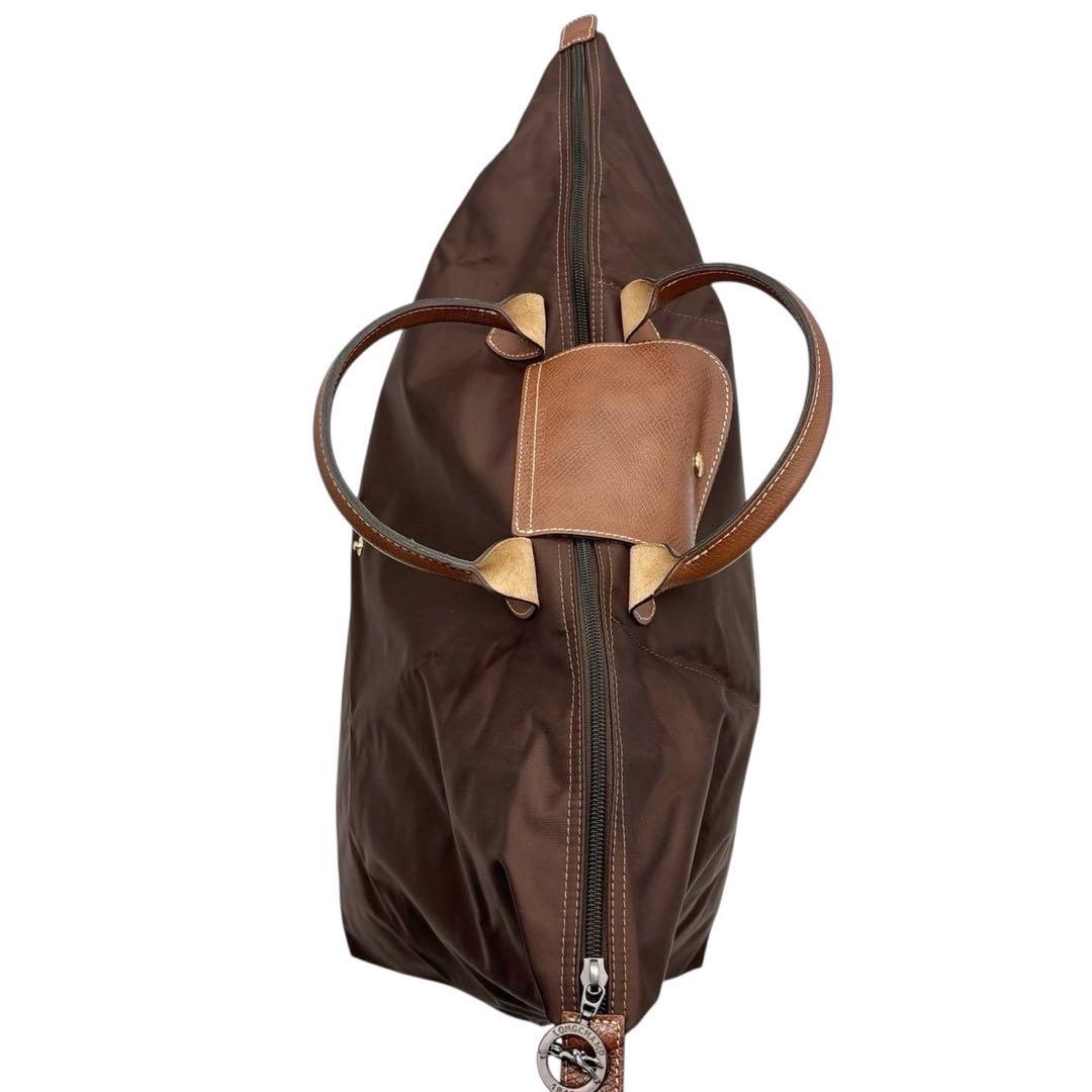 美品◎ロンシャン ルプリアージュ ボストンバッグ ハンドバッグ 大容量 ナイロン