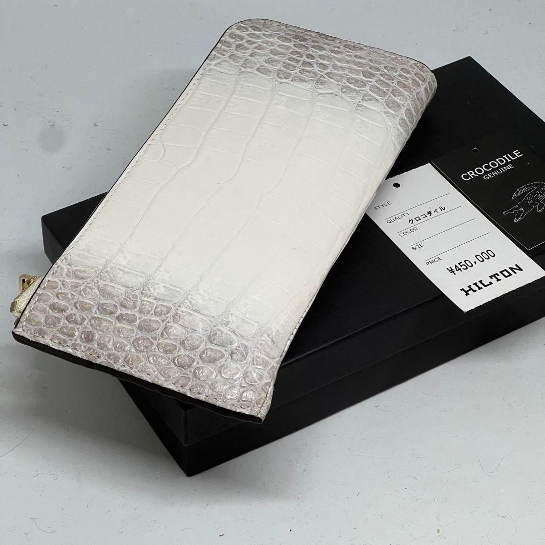 新品　ヒマラヤクロコダイル　Ｌ型　長財布