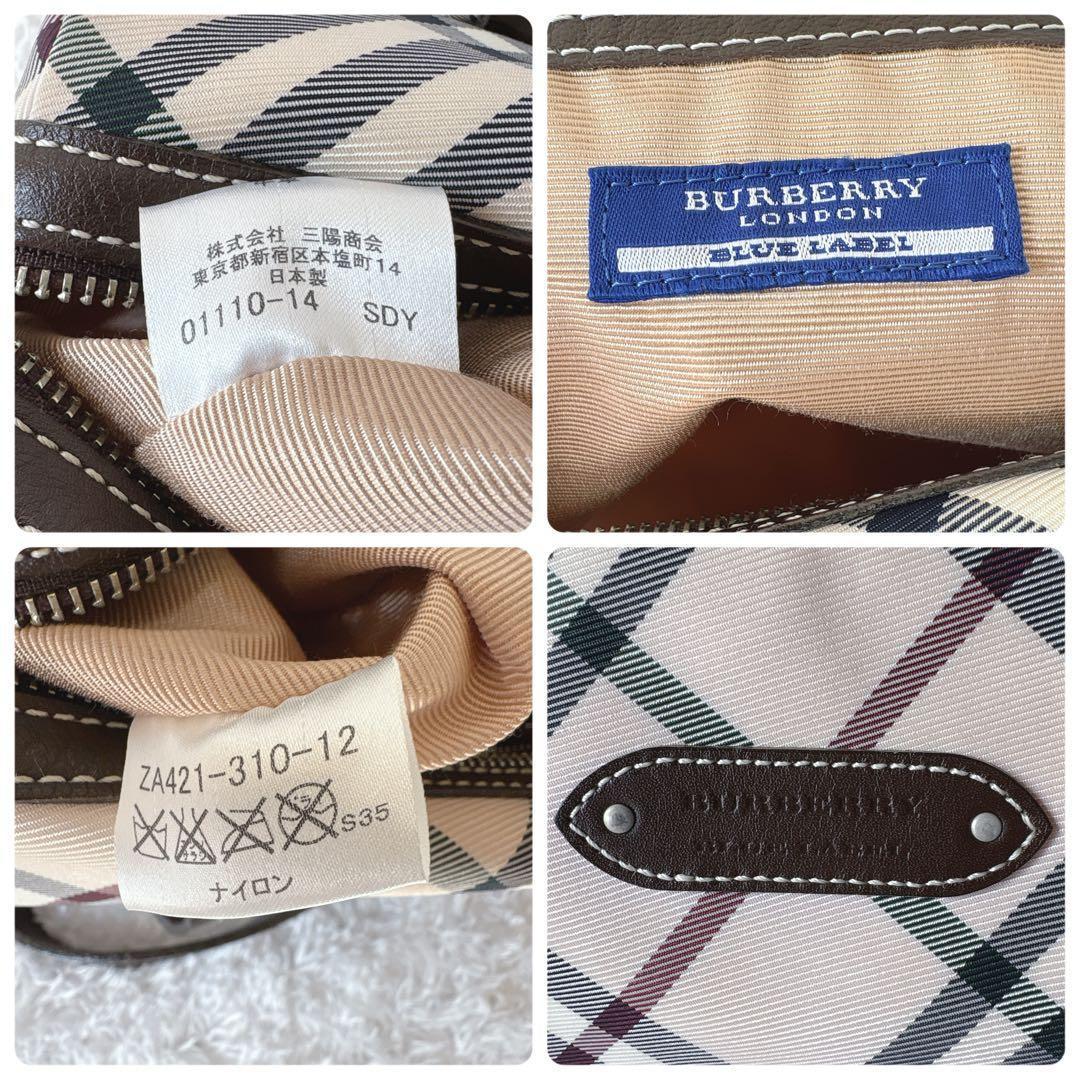 美品✨BURBERRY BLUE LABEL　ミニボストン　ノバチェック　ピンク