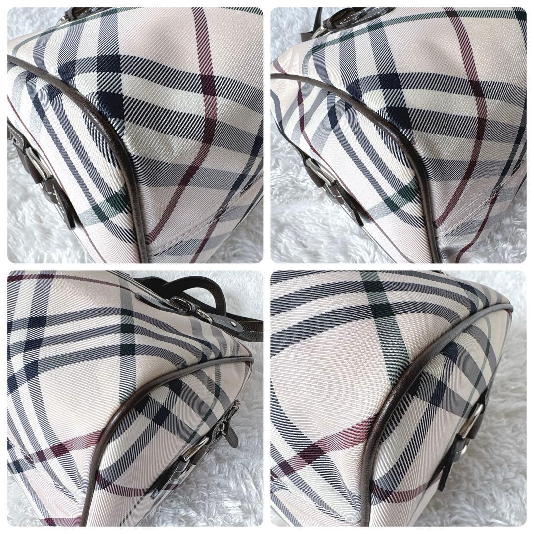 美品✨BURBERRY BLUE LABEL　ミニボストン　ノバチェック　ピンク