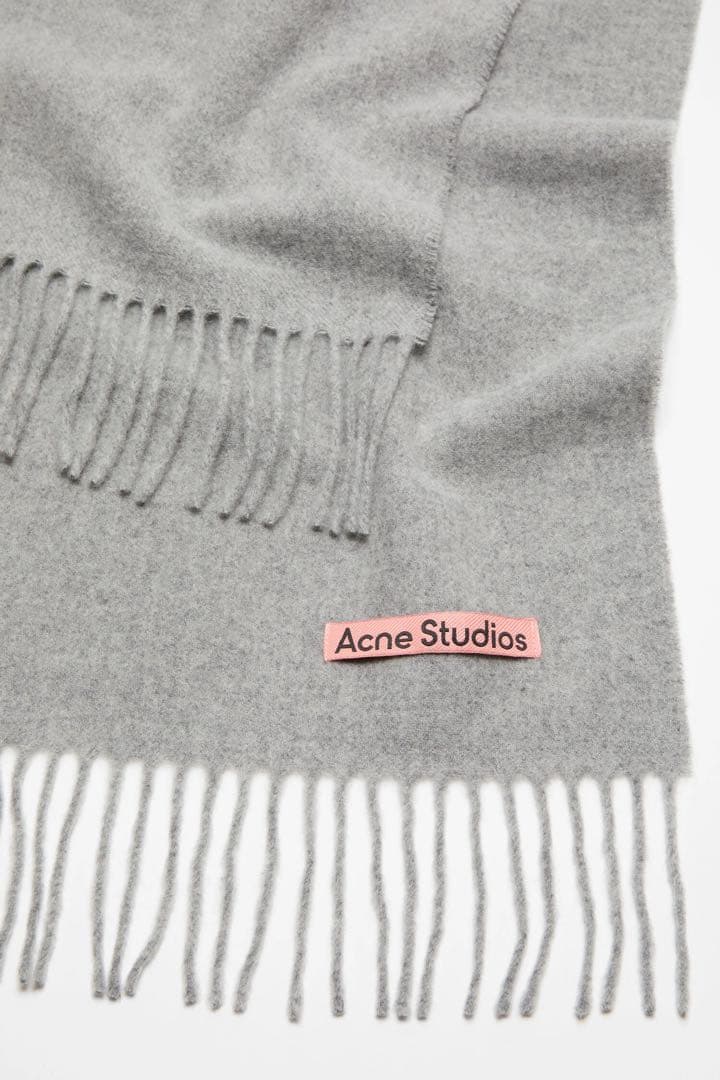 acne studios フリンジウールスカーフ ナロー