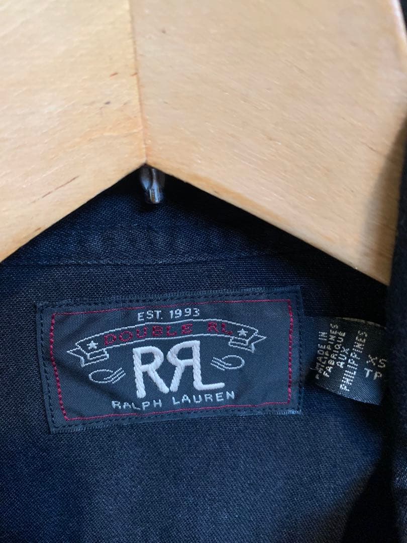 ま*ー様 RRL ダークブラックウエスタンシャツ