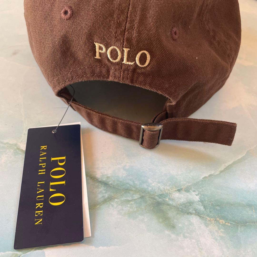 ナナコ【新品 ポロラルフローレン キャップ ブラウン タグ付き