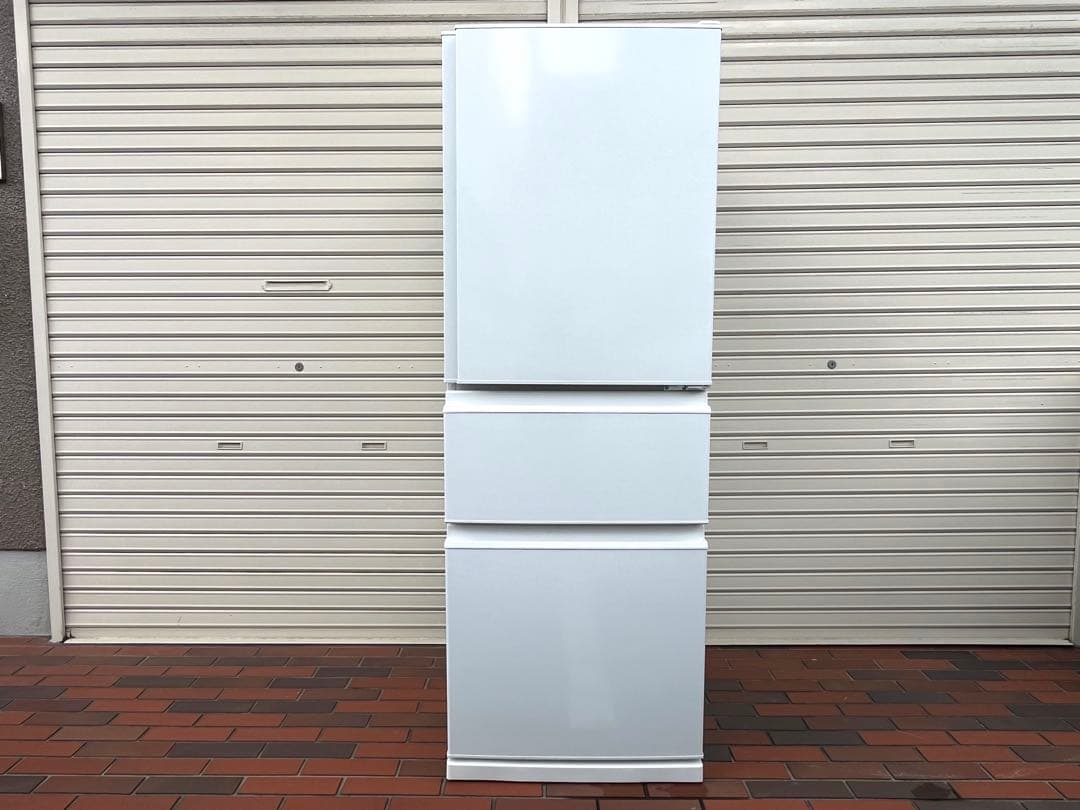 ★極美品★【2024年製】三菱 冷蔵庫 3ドア MR-C33K-W 330L