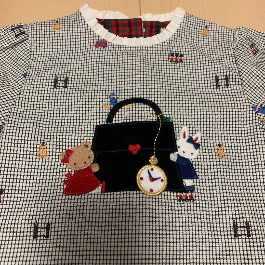 刺繍デザイン ワンピース 90サイズ