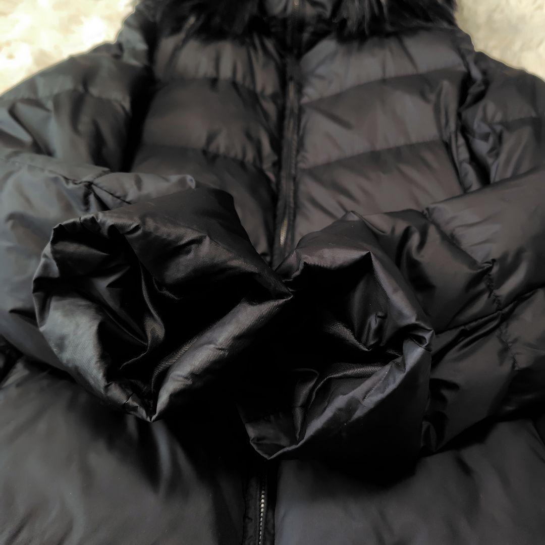 【美品♡定価6.4万】現行セオリー　フーデッドダウンコート　黒　ファー