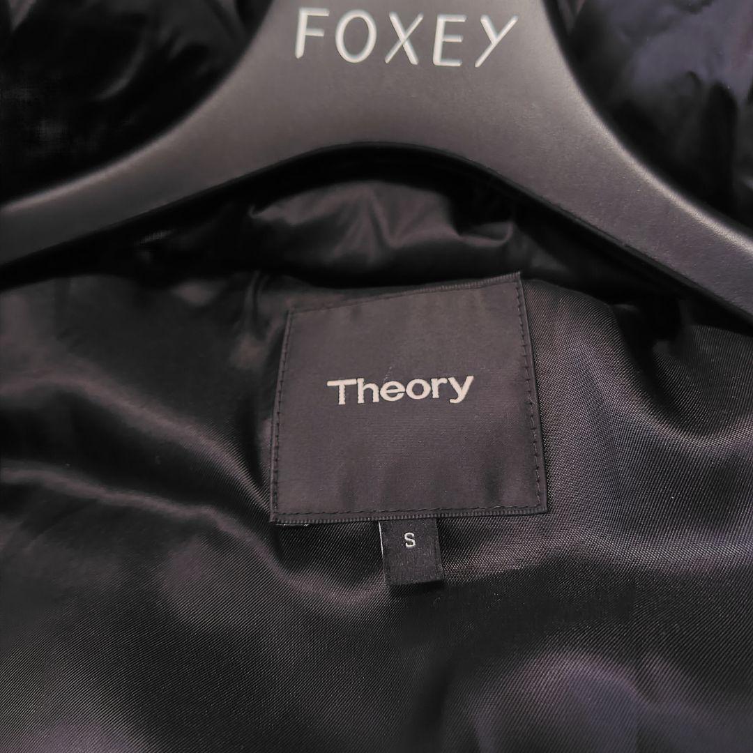 【美品♡定価6.4万】現行セオリー　フーデッドダウンコート　黒　ファー