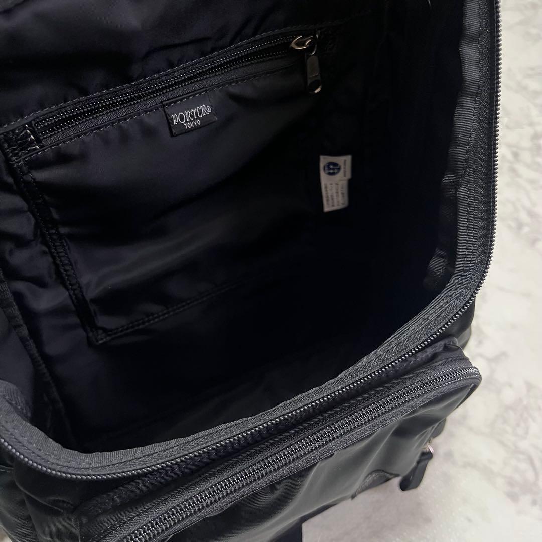 美品PORTER ポーター PLAN プラン リュック バックパック ブラック