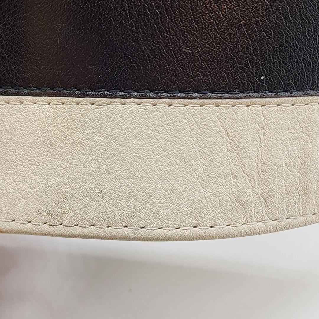 【 激レア☆ 】 シャネル　レザーベルト　モノトーン　バイカラー　ゴールド金具