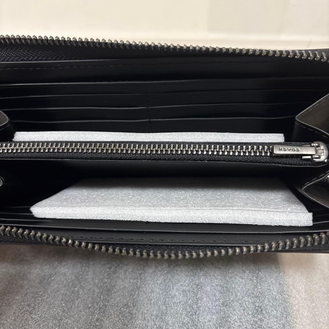 COACH メンズ 長財布 タン PVC ファスナー 新品