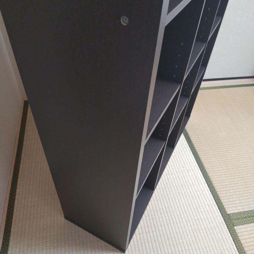 ニトリ 本棚 ダークブラウン 完成品 移動棚あり 高さ180cm