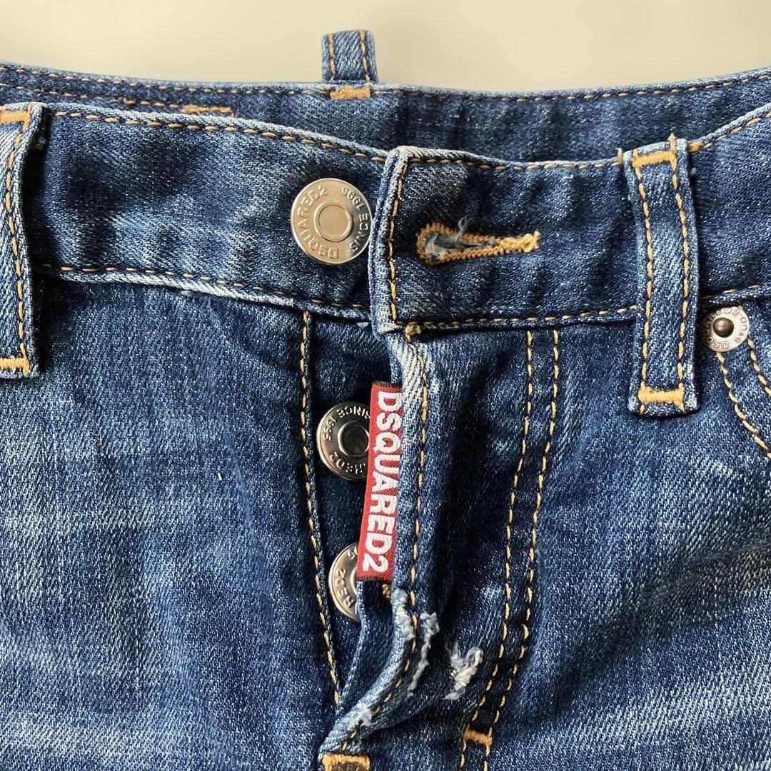 DSQUARED2 スキニーデニム ダークブルー