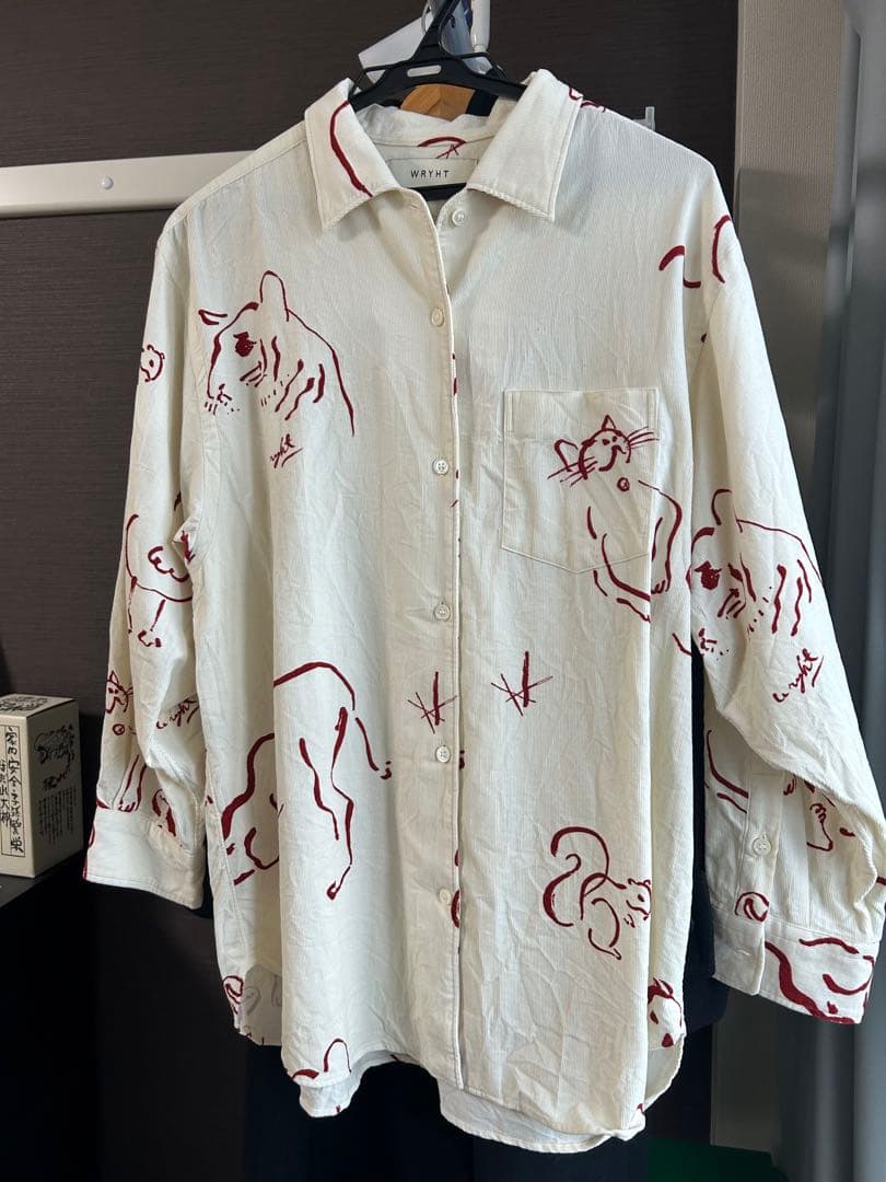 WRYHT 動物柄 長袖シャツ