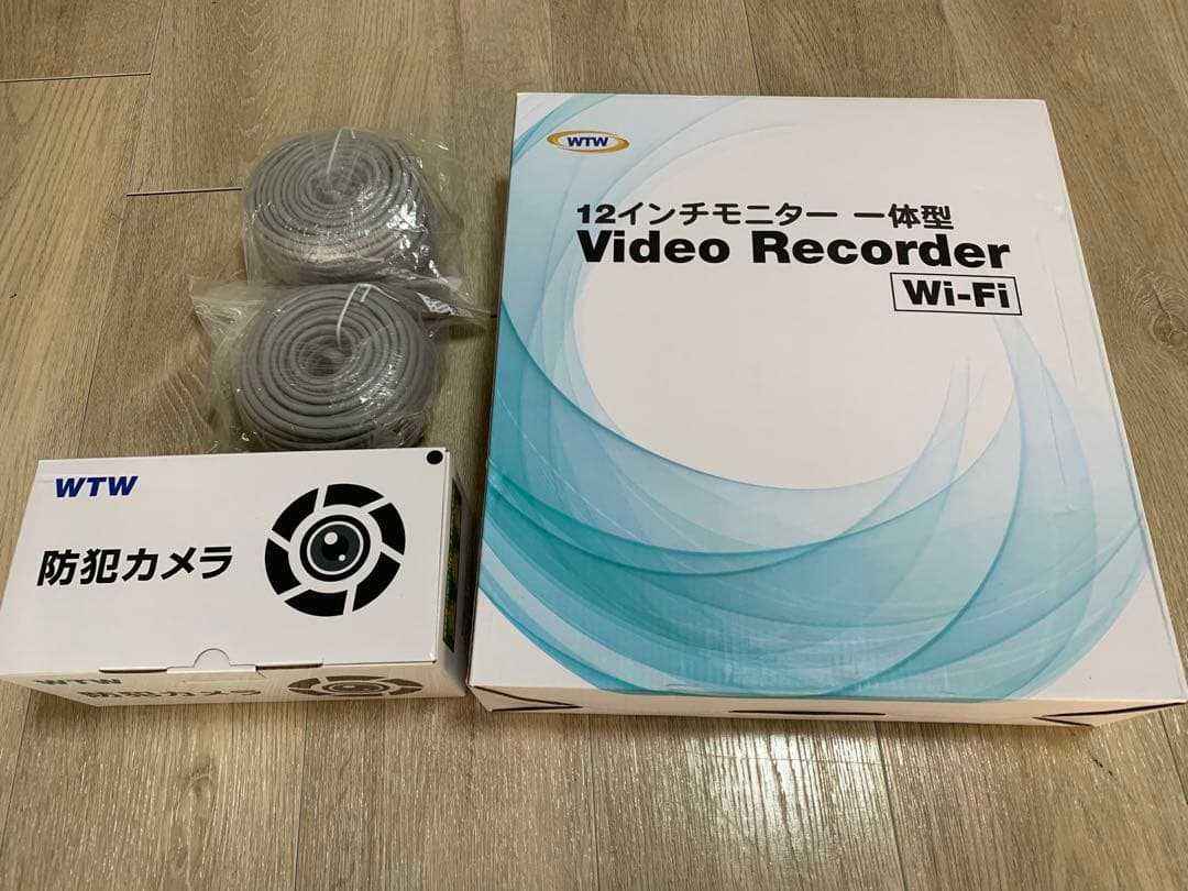 塚本無線 防犯カメラ 12インチモニター 一体型レコーダー 容量 2TB カメラ