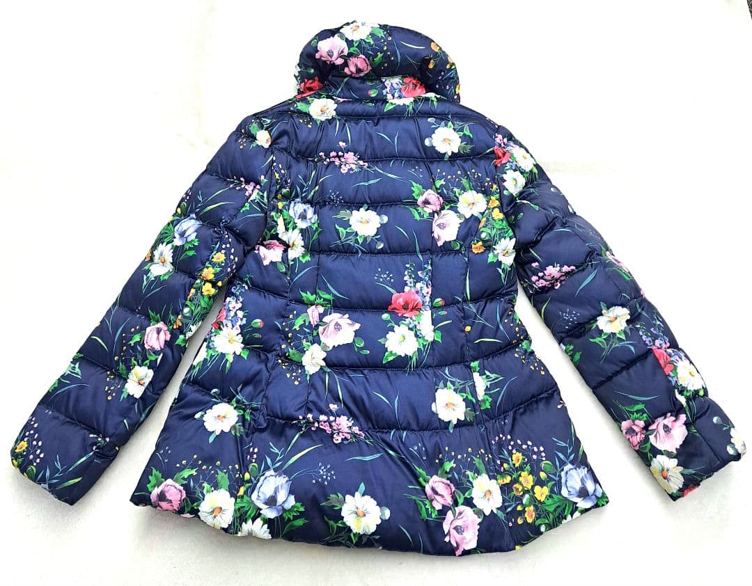 超美品　スーパービューティー　ライトダウンジャケット　エレガンス　花柄　40