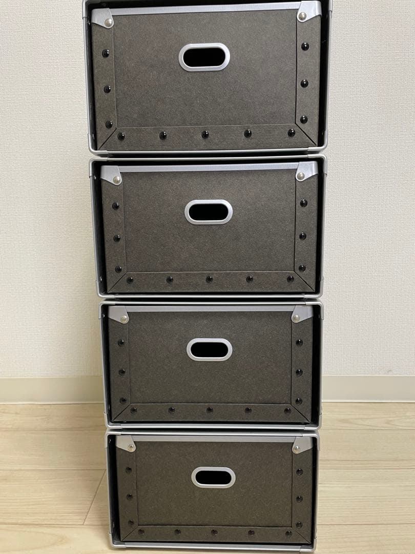 【廃盤】MUJI (無印良品)　硬質 パルプケース×4