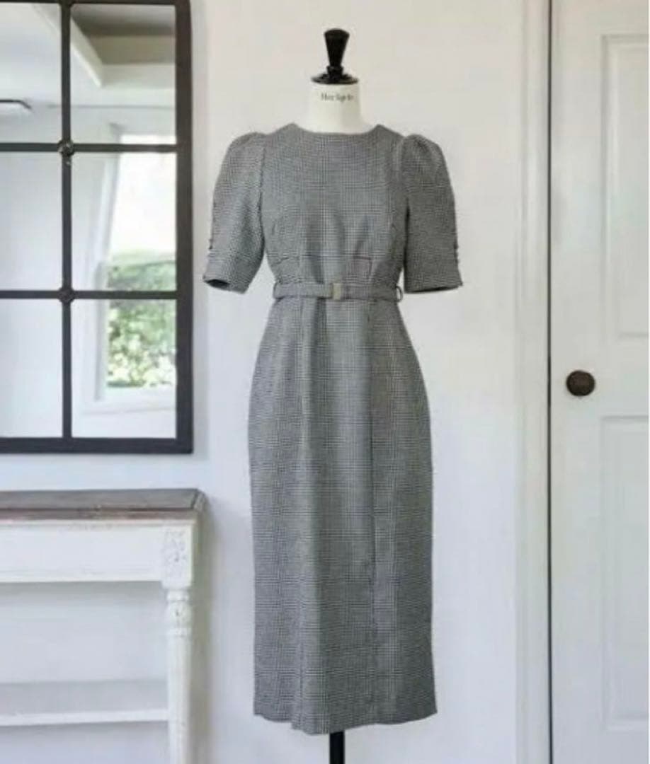 herlipto heckered Belted Dress 【クリーニング済】
